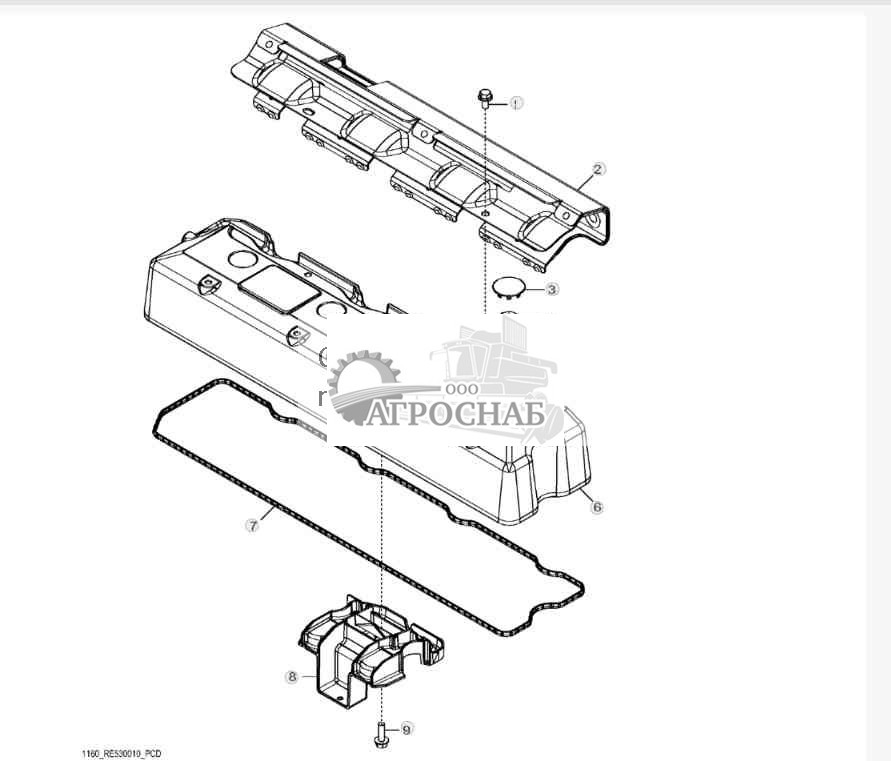 1160 Крышка клап. коромысла 